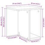 Casa si Gradina - Mobilier - Mese si birouri - Mese living - Masa laterala 2 pcs Stejar Artizanal 37 x 32 x 40 cm - Infinity.ro
