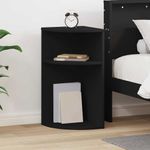 Casa si Gradina - Mobilier - Mese si birouri - Mese living - Masa laterala Negru 29,6 x 29,6 x 60 cm Lemn compozit - Infinity.ro