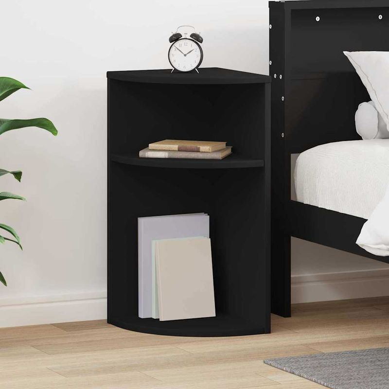 Casa si Gradina - Mobilier - Mese si birouri - Mese living - Masa laterala Negru 29,6 x 29,6 x 60 cm Lemn compozit - Infinity.ro