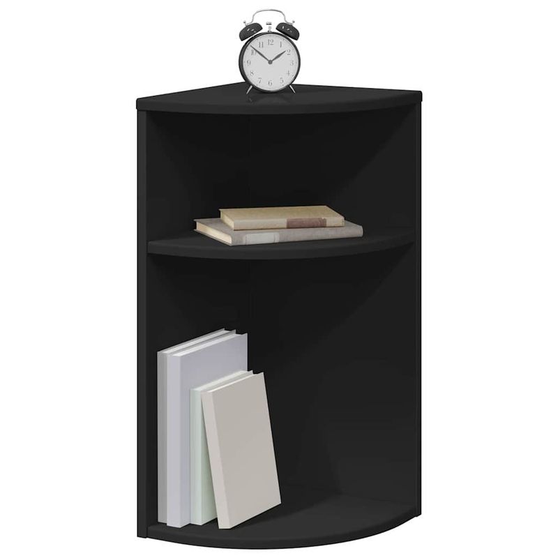 Casa si Gradina - Mobilier - Mese si birouri - Mese living - Masa laterala Negru 29,6 x 29,6 x 60 cm Lemn compozit - Infinity.ro