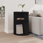 Casa si Gradina - Mobilier - Mese si birouri - Mese living - Masa laterala Negru 29,6 x 29,6 x 60 cm Lemn compozit - Infinity.ro