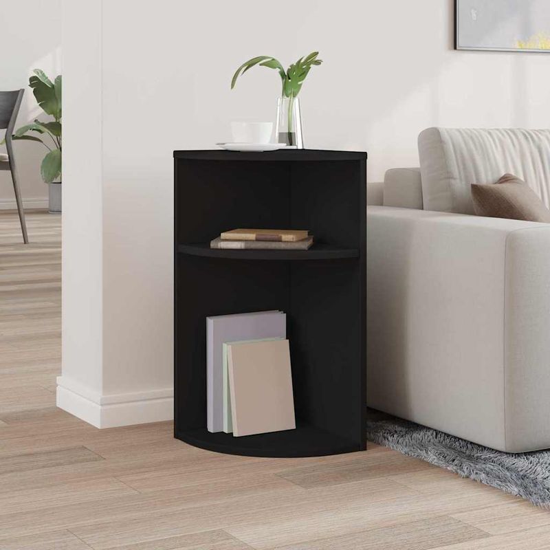 Casa si Gradina - Mobilier - Mese si birouri - Mese living - Masa laterala Negru 29,6 x 29,6 x 60 cm Lemn compozit - Infinity.ro