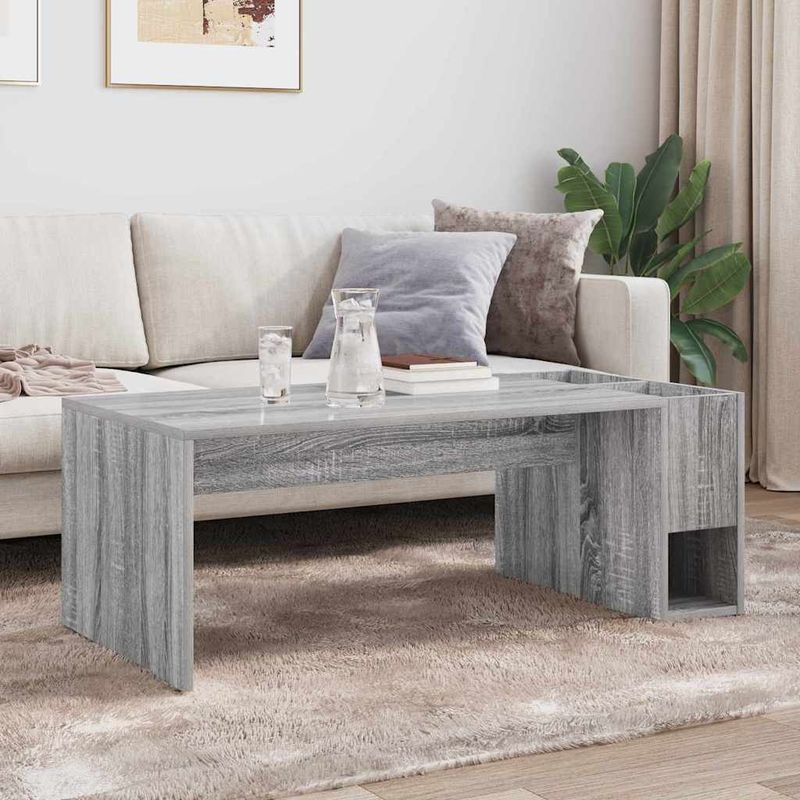 Casa si Gradina - Mobilier - Mese si birouri - Masute de cafea - Masa de cafea Gri Sonoma 101,5 x 50 x 37 cm Lemn compozit - Infinity.ro