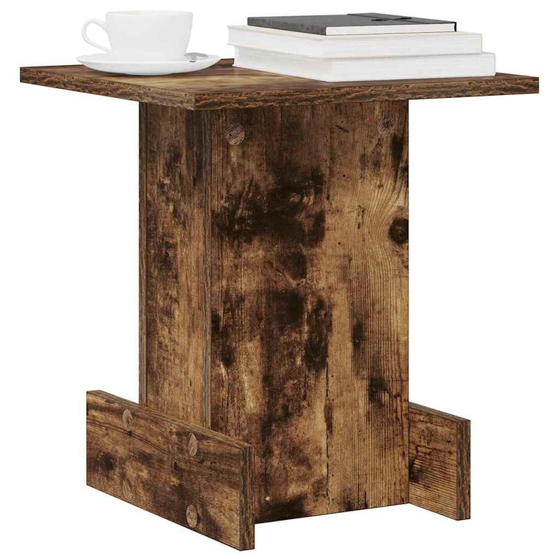 Casa si Gradina - Mobilier - Mese si birouri - Mese living - Masa laterala Stejar fumuriu 35,5 x 35 x 40 cm Lemn compozit - Infinity.ro