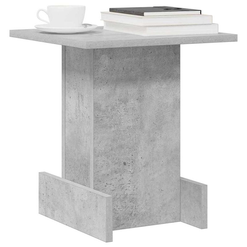 Casa si Gradina - Mobilier - Mese si birouri - Mese living - Masa laterala Gri din beton 35,5 x 35 x 40 cm Lemn compozit - Infinity.ro