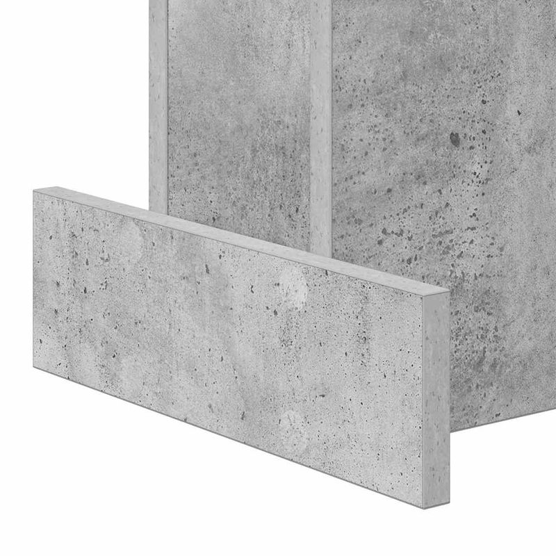 Casa si Gradina - Mobilier - Mese si birouri - Mese living - Masa laterala Gri din beton 35,5 x 35 x 40 cm Lemn compozit - Infinity.ro