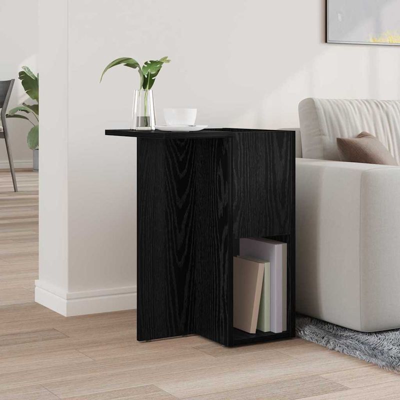 Casa si Gradina - Mobilier - Mese si birouri - Mese living - Masa laterala Stejar Negru 35 x 40 x 55 cm Lemn compozit - Infinity.ro