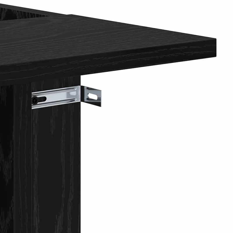 Casa si Gradina - Mobilier - Mese si birouri - Mese living - Masa laterala Stejar Negru 35 x 40 x 55 cm Lemn compozit - Infinity.ro