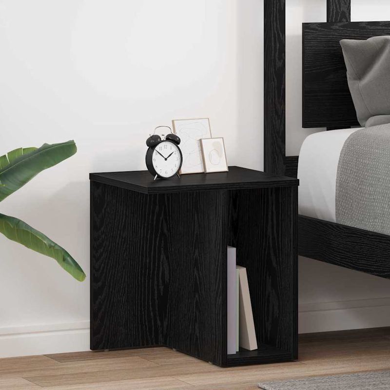 Casa si Gradina - Mobilier - Mese si birouri - Mese living - Masa laterala 2 pcs Stejar Negru 37 x 32 x 40 cm Lemn compozit - Infinity.ro