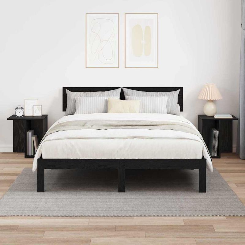 Casa si Gradina - Mobilier - Mese si birouri - Mese living - Masa laterala 2 pcs Stejar Negru 37 x 32 x 40 cm Lemn compozit - Infinity.ro