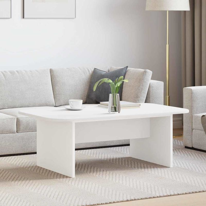 Casa si Gradina - Mobilier - Mese si birouri - Masute de cafea - Masa de cafea Alb 93 x 53 x 33 cm Lemn compozit - Infinity.ro