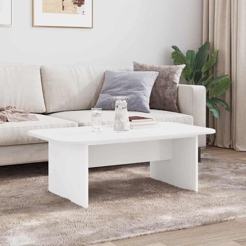 Casa si Gradina - Mobilier - Mese si birouri - Masute de cafea - Masa de cafea Alb 93 x 53 x 33 cm Lemn compozit - Infinity.ro
