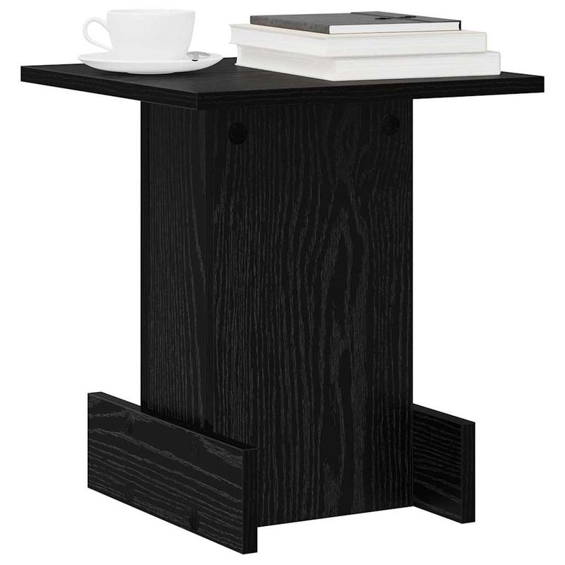 Casa si Gradina - Mobilier - Mese si birouri - Mese living - Masa laterala Stejar Negru 35,5 x 35 x 40 cm Lemn compozit - Infinity.ro