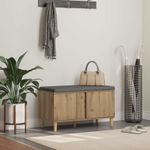 Casa si Gradina - Mobilier - Organizare si depozitare - Bancute - Banca pentru hol cu perna, Stejar Artizanal, 60 x 38 x 46 cm - Infinity.ro