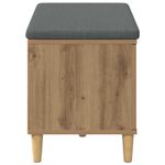 Casa si Gradina - Mobilier - Organizare si depozitare - Bancute - Banca pentru hol cu perna, Stejar Artizanal, 60 x 38 x 46 cm - Infinity.ro