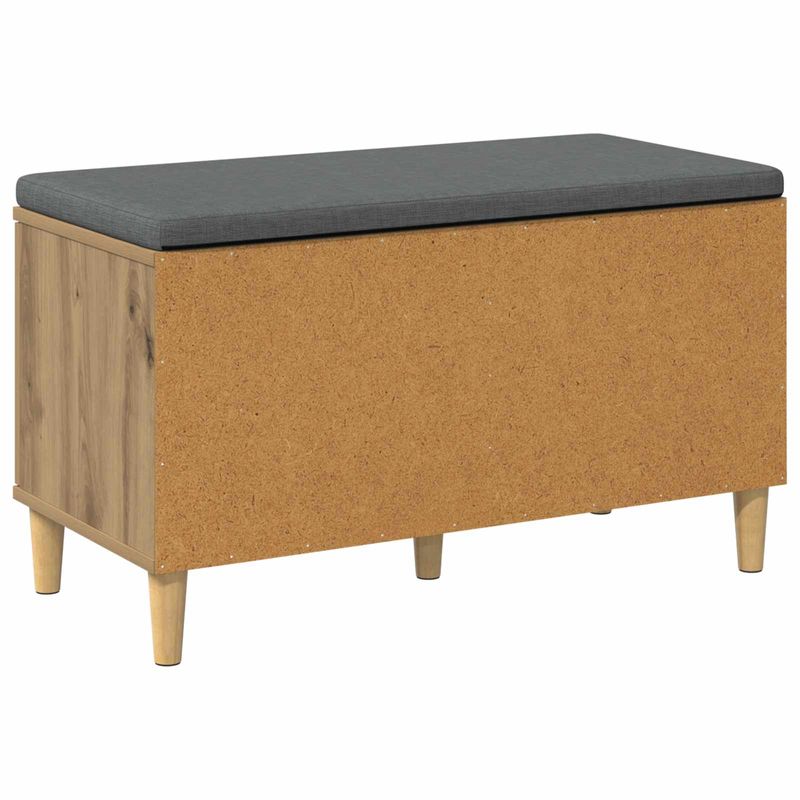 Casa si Gradina - Mobilier - Organizare si depozitare - Bancute - Banca pentru hol cu perna, Stejar Artizanal, 60 x 38 x 46 cm - Infinity.ro