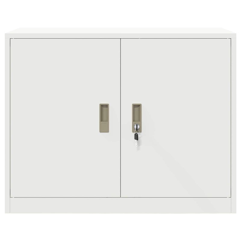 Casa si Gradina - Mobilier - Dulapuri si sifoniere - Dulapuri - Dulap de depozitare Alb 90 x 40 x 70 cm Otel Laminat la Rece - Infinity.ro