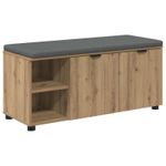 Casa si Gradina - Mobilier - Organizare si depozitare - Bancute - Banca pentru hol cu perna Stejar Artizanal 100 x 38 x 46 cm, - Infinity.ro