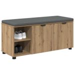 Casa si Gradina - Mobilier - Organizare si depozitare - Bancute - Banca pentru hol cu perna Stejar Artizanal 100 x 38 x 46 cm, - Infinity.ro