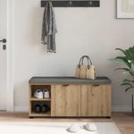 Casa si Gradina - Mobilier - Organizare si depozitare - Bancute - Banca pentru hol cu perna Stejar Artizanal 100 x 38 x 46 cm, - Infinity.ro