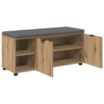 Casa si Gradina - Mobilier - Organizare si depozitare - Bancute - Banca pentru hol cu perna Stejar Artizanal 100 x 38 x 46 cm, - Infinity.ro