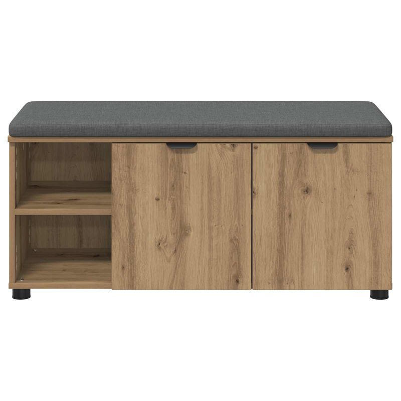 Casa si Gradina - Mobilier - Organizare si depozitare - Bancute - Banca pentru hol cu perna Stejar Artizanal 100 x 38 x 46 cm, - Infinity.ro