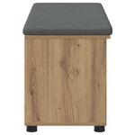 Casa si Gradina - Mobilier - Organizare si depozitare - Bancute - Banca pentru hol cu perna Stejar Artizanal 100 x 38 x 46 cm, - Infinity.ro