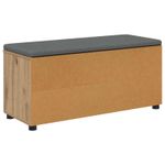 Casa si Gradina - Mobilier - Organizare si depozitare - Bancute - Banca pentru hol cu perna Stejar Artizanal 100 x 38 x 46 cm, - Infinity.ro