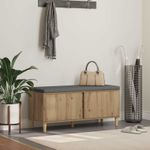 Casa si Gradina - Mobilier - Organizare si depozitare - Bancute - Banca pentru hol cu perna Stejar Artizanal, 60 x 38 x 46 cm - Infinity.ro