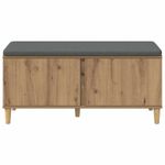 Casa si Gradina - Mobilier - Organizare si depozitare - Bancute - Banca pentru hol cu perna Stejar Artizanal, 60 x 38 x 46 cm - Infinity.ro