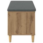 Casa si Gradina - Mobilier - Organizare si depozitare - Bancute - Banca pentru hol cu perna Stejar Artizanal, 60 x 38 x 46 cm - Infinity.ro