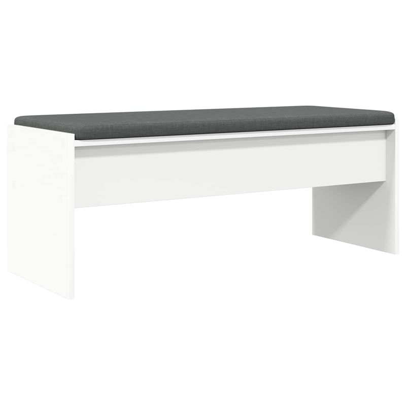 Casa si Gradina - Mobilier - Organizare si depozitare - Bancute - Banca pentru hol cu perna Alb 103 x 38 x 40 cm - Infinity.ro