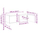 Casa si Gradina - Mobilier - Canapele si coltare - Banchete - Banca pentru hol cu perna cu usa Gri din beton 60 x 38 x 46 cm - Infinity.ro