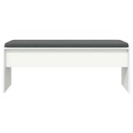 Casa si Gradina - Mobilier - Organizare si depozitare - Bancute - Banca pentru hol cu perna Alb 103 x 38 x 40 cm - Infinity.ro