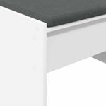 Casa si Gradina - Mobilier - Organizare si depozitare - Bancute - Banca pentru hol cu perna Alb 103 x 38 x 40 cm - Infinity.ro