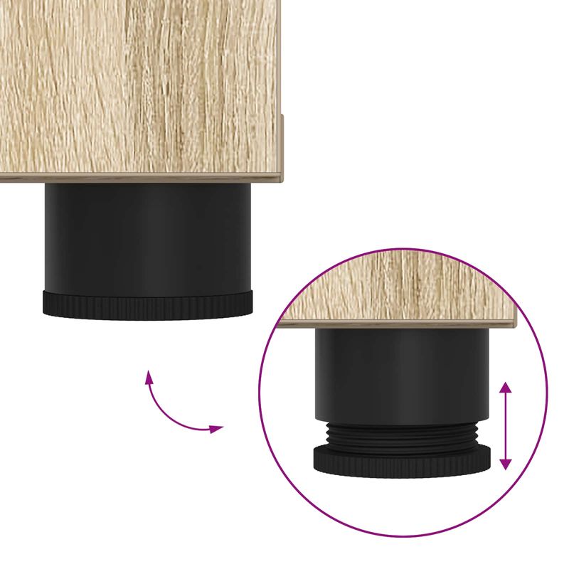 Casa si Gradina - Mobilier - Organizare si depozitare - Bancute - Banca pentru hol cu perna cu usa Stejar Sonoma 60 x 38 x 46 cm, - Infinity.ro