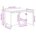 Casa si Gradina - Mobilier - Organizare si depozitare - Bancute - Banca pentru hol cu perna cu usa Stejar Sonoma 60 x 38 x 46 cm, - Infinity.ro