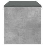 Casa si Gradina - Mobilier - Organizare si depozitare - Bancute - Banca pentru hol cu perna Gri din beton 83 x 38 x 40 cm - Infinity.ro