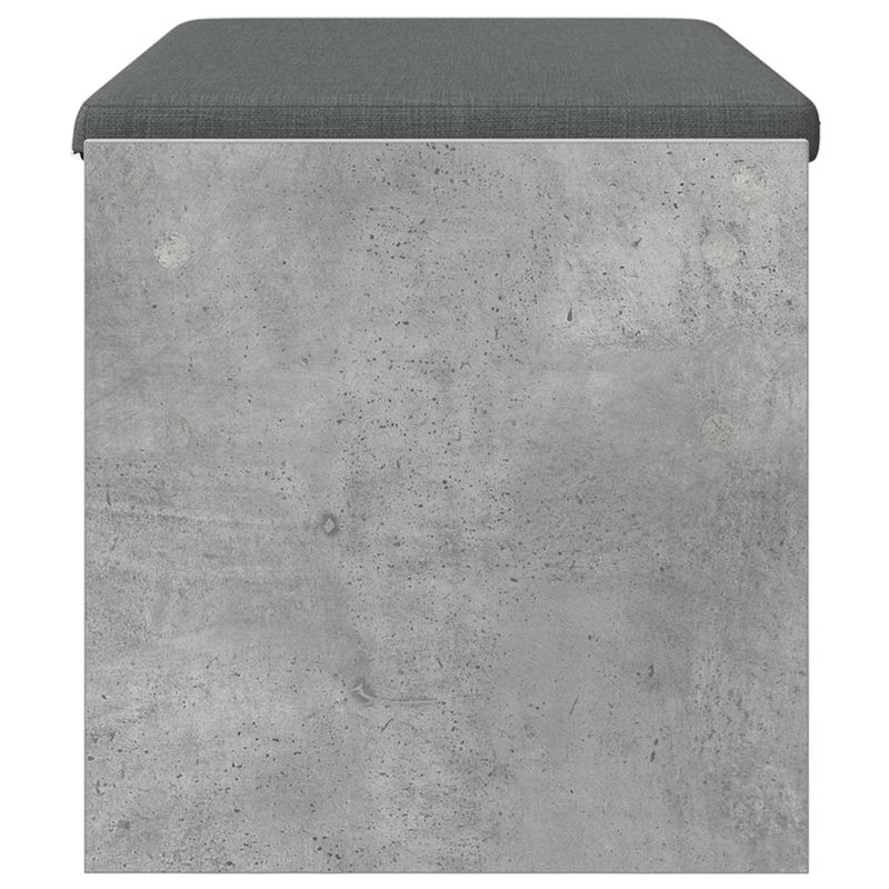 Casa si Gradina - Mobilier - Organizare si depozitare - Bancute - Banca pentru hol cu perna Gri din beton 83 x 38 x 40 cm - Infinity.ro