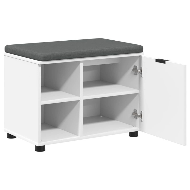 Casa si Gradina - Mobilier - Organizare si depozitare - Bancute - Banca pentru hol cu perna Simplu Alb 60 x 38 x 46 cm - Infinity.ro
