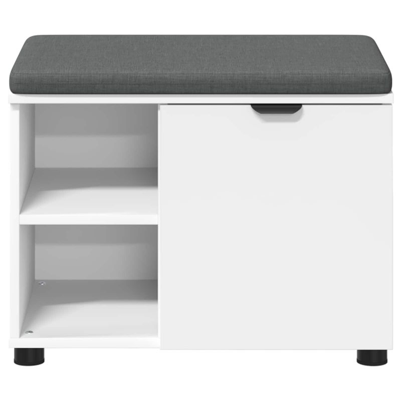 Casa si Gradina - Mobilier - Organizare si depozitare - Bancute - Banca pentru hol cu perna Simplu Alb 60 x 38 x 46 cm - Infinity.ro