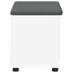 Casa si Gradina - Mobilier - Organizare si depozitare - Bancute - Banca pentru hol cu perna Simplu Alb 60 x 38 x 46 cm - Infinity.ro