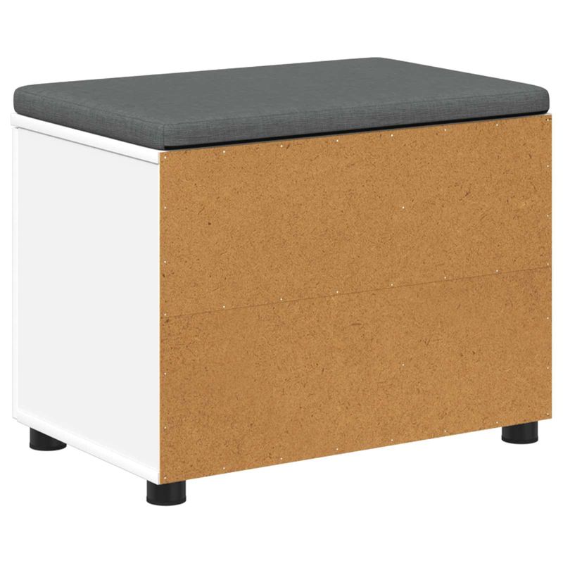 Casa si Gradina - Mobilier - Organizare si depozitare - Bancute - Banca pentru hol cu perna Simplu Alb 60 x 38 x 46 cm - Infinity.ro