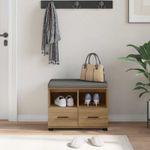 Casa si Gradina - Mobilier - Canapele si coltare - Banchete - Banca pentru hol cu perna Stejar Artizanal 60 x 38 x 46 cm - Infinity.ro