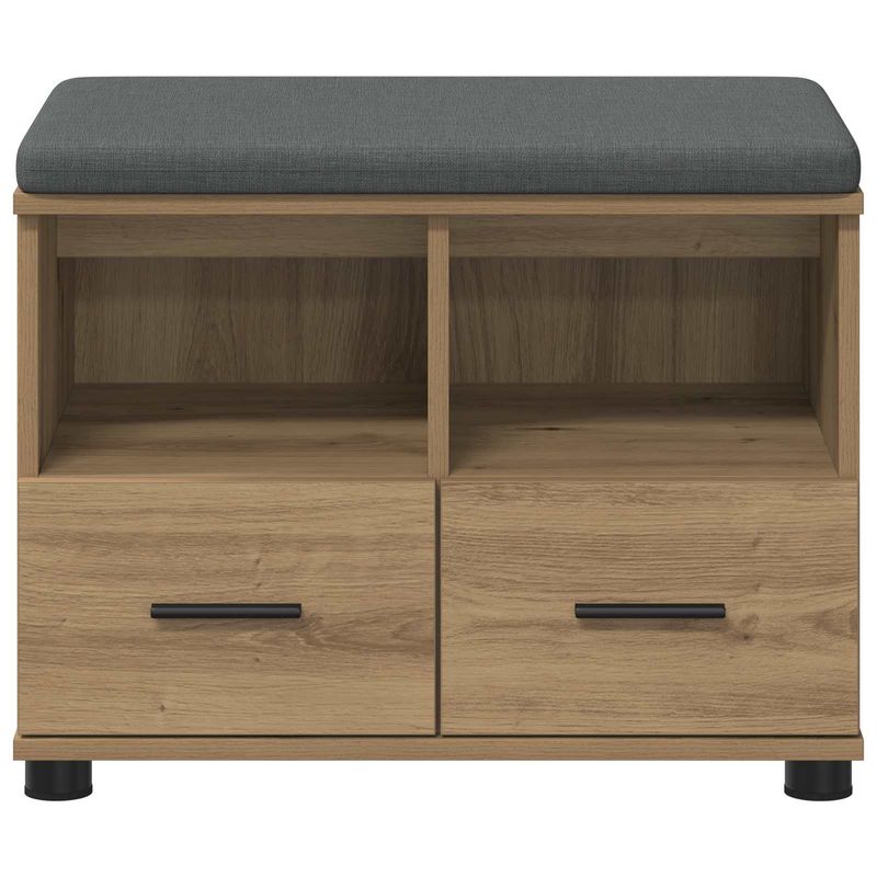 Casa si Gradina - Mobilier - Canapele si coltare - Banchete - Banca pentru hol cu perna Stejar Artizanal 60 x 38 x 46 cm - Infinity.ro