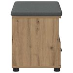 Casa si Gradina - Mobilier - Canapele si coltare - Banchete - Banca pentru hol cu perna Stejar Artizanal 60 x 38 x 46 cm - Infinity.ro