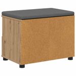Casa si Gradina - Mobilier - Canapele si coltare - Banchete - Banca pentru hol cu perna Stejar Artizanal 60 x 38 x 46 cm - Infinity.ro