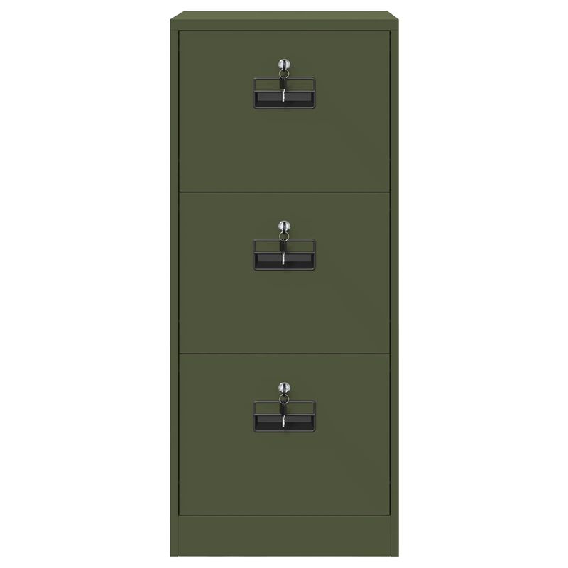 Casa si Gradina - Mobilier - Dulapuri si sifoniere - Dulapuri - Dulap pentru Fisiere cu raft Verde masliniu 44 x 50 x 106.5 cm - Infinity.ro