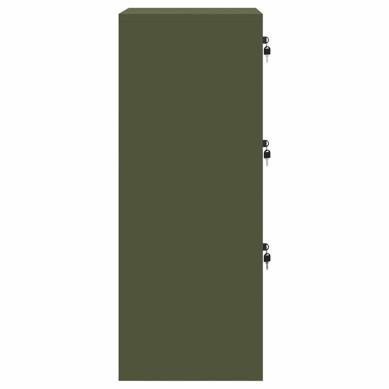 Casa si Gradina - Mobilier - Dulapuri si sifoniere - Dulapuri - Dulap pentru Fisiere cu raft Verde masliniu 44 x 50 x 106.5 cm - Infinity.ro