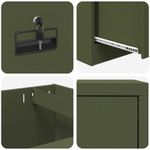 Casa si Gradina - Mobilier - Dulapuri si sifoniere - Dulapuri - Dulap pentru Fisiere cu raft Verde masliniu 44 x 50 x 106.5 cm - Infinity.ro